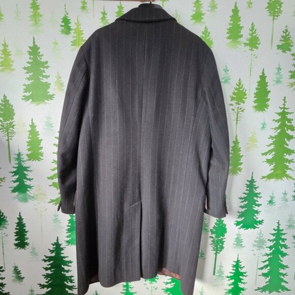 Kenneth Cole Black Pinstripe Coat - Picture 3 of 14